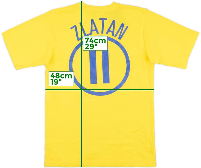 2004-05 Sweden Nike Cotton Tee Zlatan #11 (S)