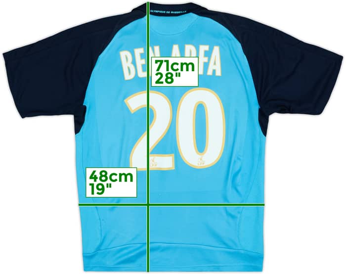 2008-09 Olympique Marseille Away Shirt Ben Arfa #20 - 6/10 - (S)