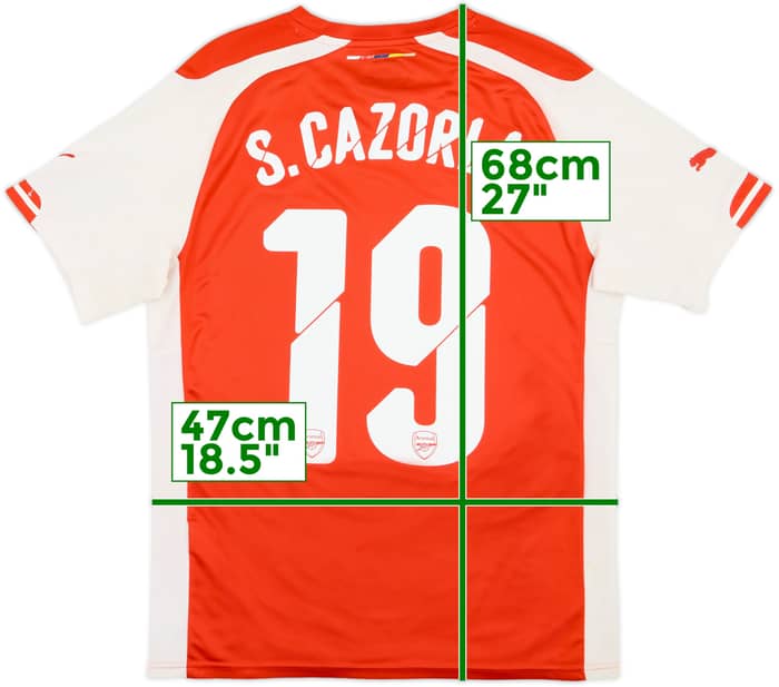2014-15 Arsenal Home Shirt S.Cazorla #19 - 7/10 - (L.Boys)