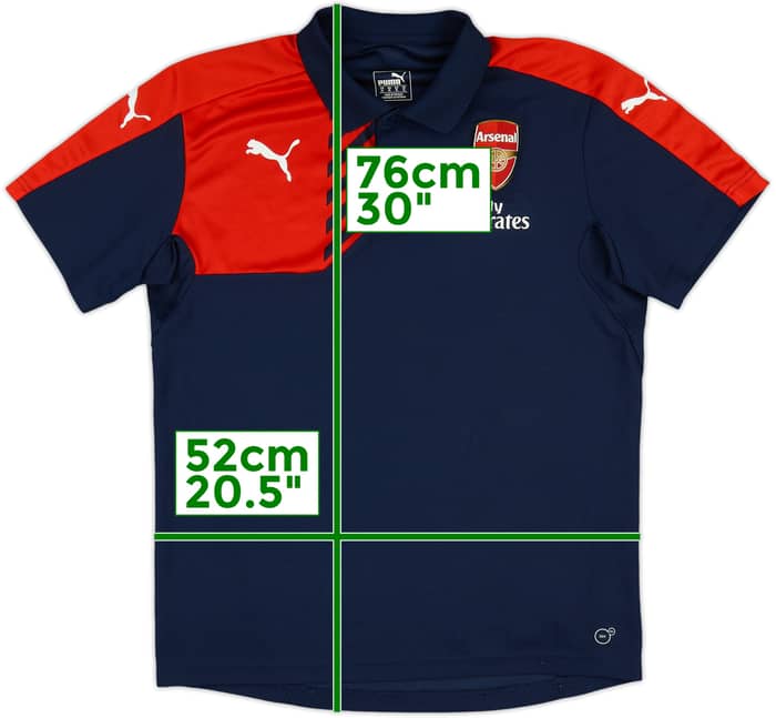 2015-16 Arsenal Puma Polo Shirt - 9/10 - (XL)