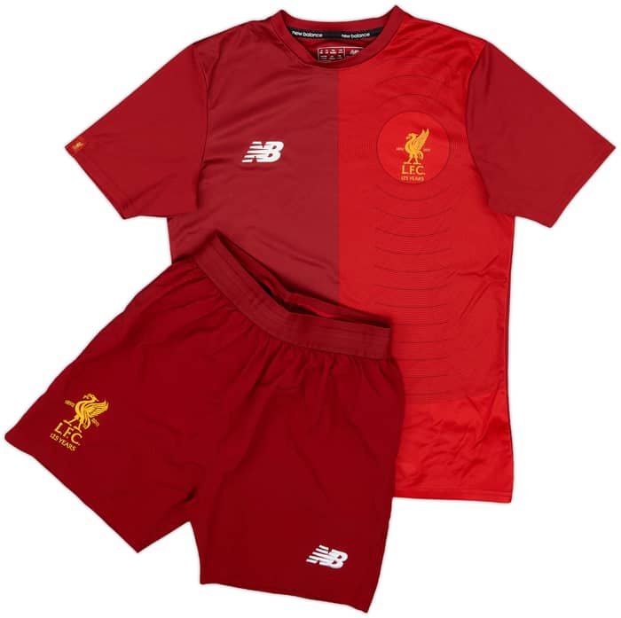 2017-18 Liverpool New Balance Training Shirt & Shorts - 8/10 - (L.Boys)