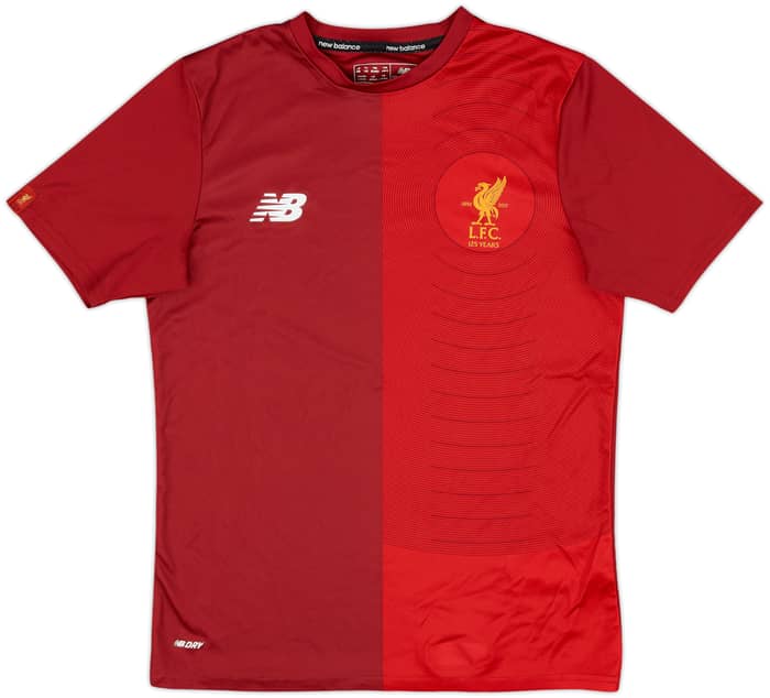 2017-18 Liverpool New Balance Training Shirt & Shorts - 8/10 - (L.Boys)