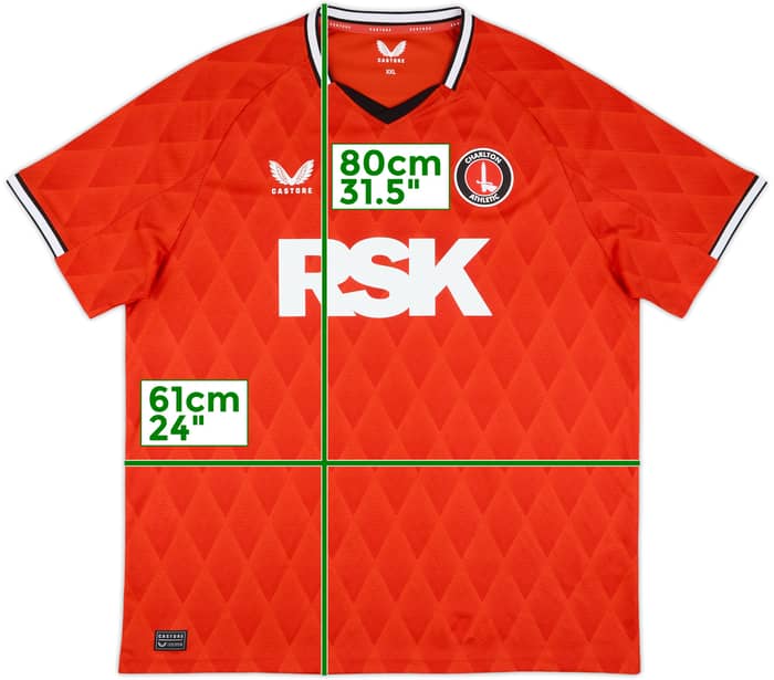 2022-23 Charlton Home Shirt - 9/10 - (XXL)