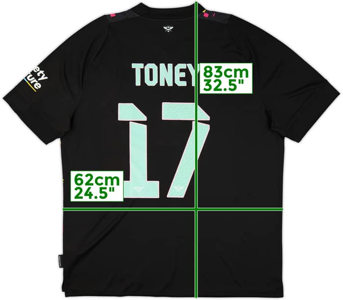 2022-23 Brentford Third Shirt Toney #17 (XXL)
