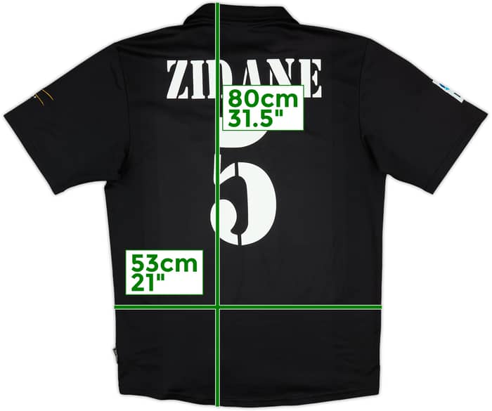 2002-03 Real Madrid Centenary Away Shirt Zidane #5 - 6/10 - (M)