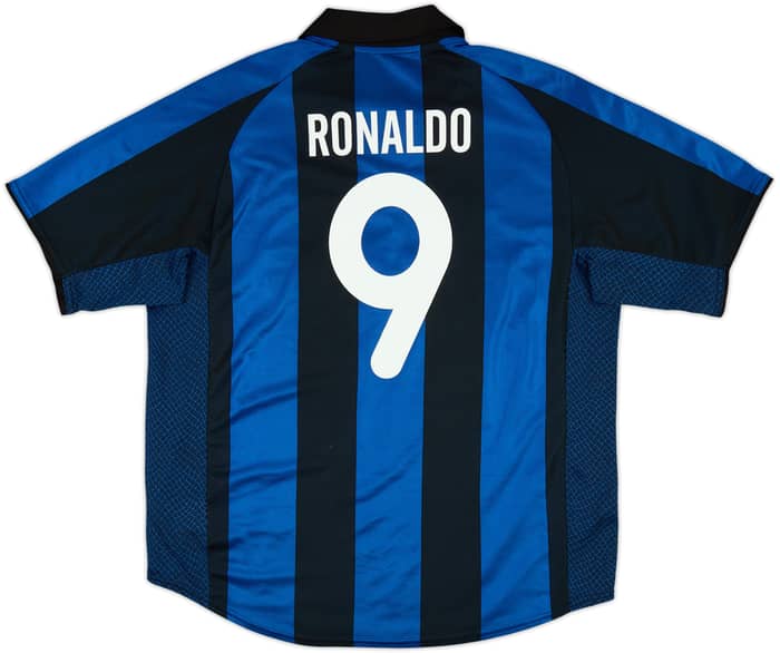 2001-02 Inter Milan Home Shirt Ronaldo #9 - 6/10 - (L)