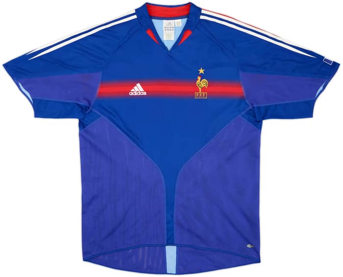 2004-06 France Home Shirt Zidane #10 - 9/10 - (L)