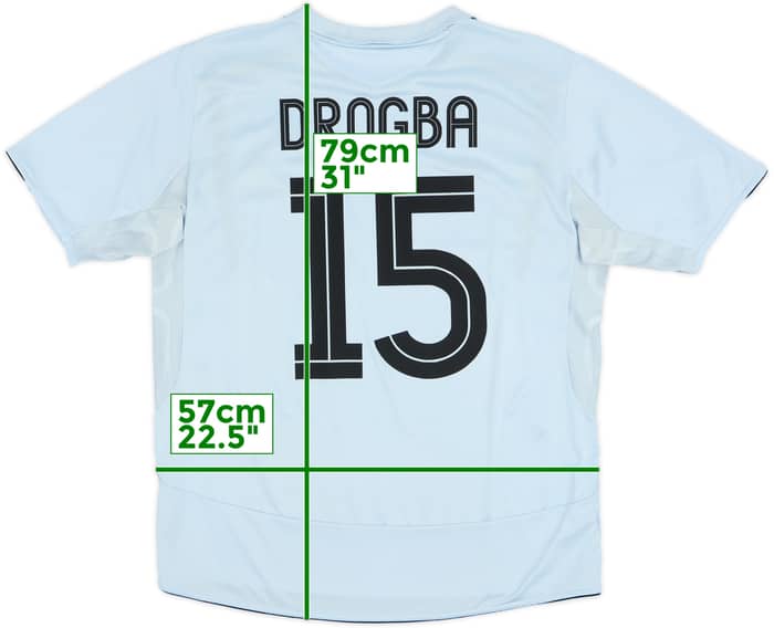 2005-06 Chelsea Away Shirt Drogba #15 - 8/10 - (XL)