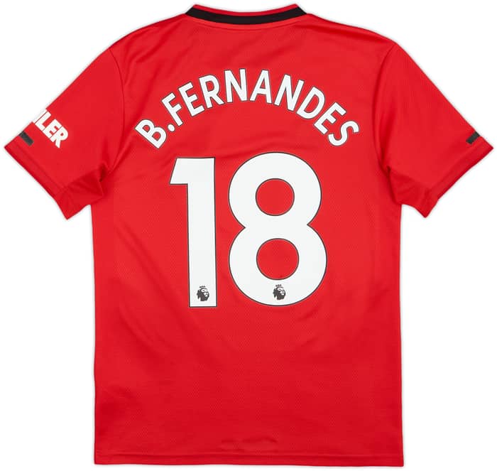 2019-20 Manchester United Home Shirt B.Fernandes #18 - 7/10 - (S)