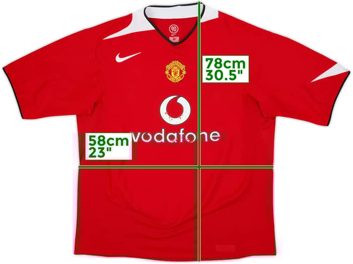 2004-06 Manchester United Home Shirt - 5/10 - (XL)