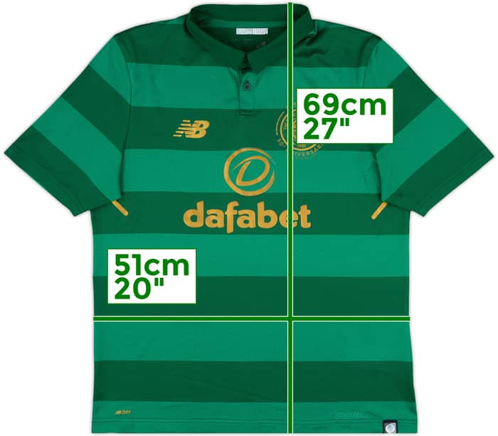 2017-18 Celtic 'Lisbon Lions 50th Anniversary' Away Shirt - 8/10 - (M)