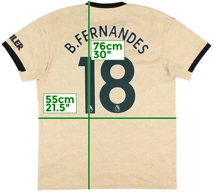 2019-20 Manchester United Away Shirt B.Fernandes #18 - 6/10 - (L)