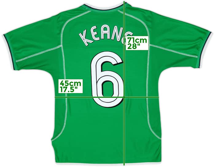 2001-03 Ireland Home Shirt Keane #6 - 7/10 - (XL.Boys)