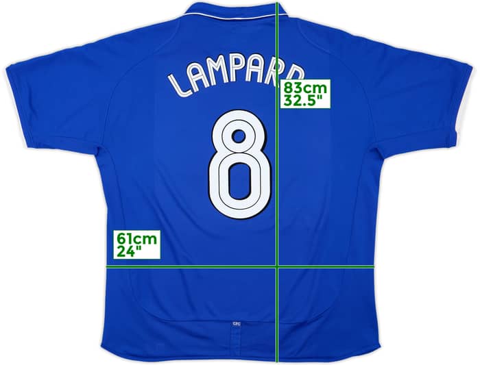 2001-03 Chelsea Home Shirt Lampard #8 - 8/10 - (XXL)