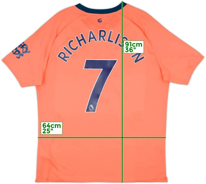 2019-20 Everton Away Shirt Richarlison #7 - 8/10 - (XL)