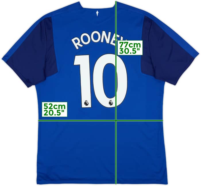 2017-18 Everton Home Shirt Rooney #10 - 9/10 - (XL)