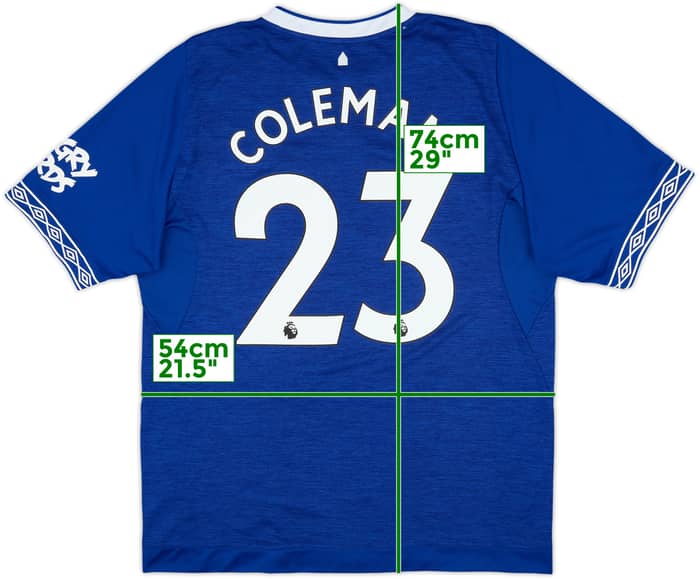 2018-19 Everton Home Shirt Coleman #23 - 10/10 - (XL)