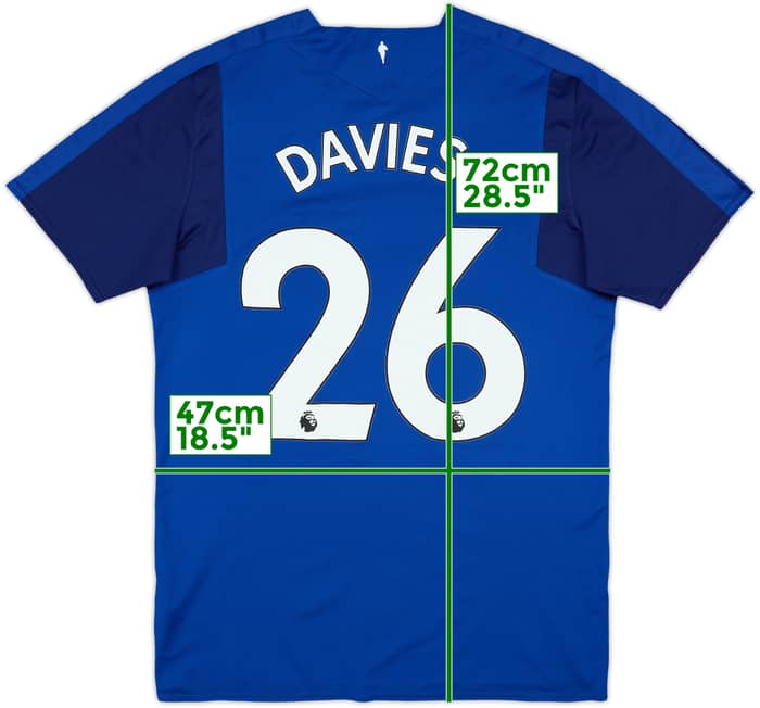 2017-18 Everton Home Shirt Davies #26 - 9/10 - (M)
