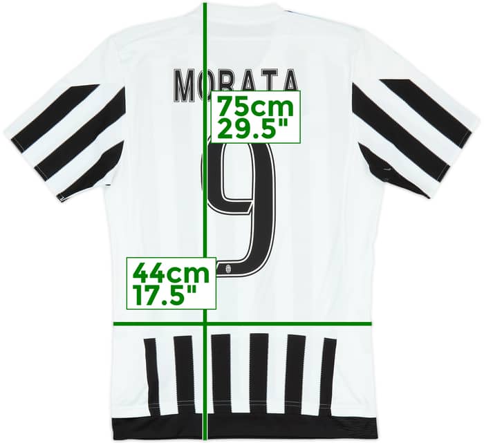 2015-16 Juventus Home Shirt Morata #9 - 7/10 - (S)