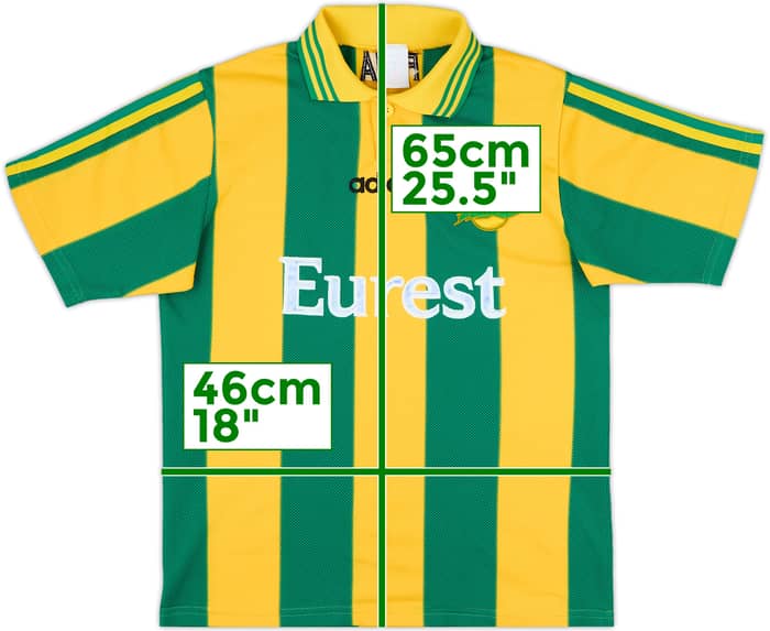 1997-98 Nantes Home Shirt - 6/10 - (XL.Boys)