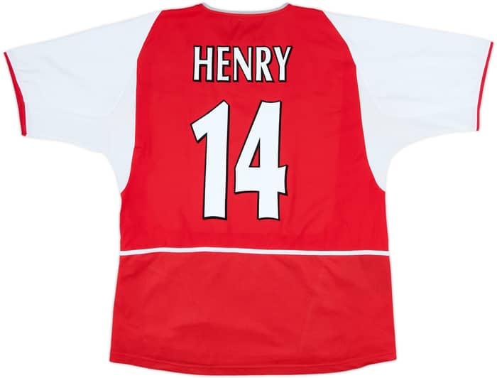 2002-04 Arsenal Home Shirt Henry #14 - 6/10 - (L)