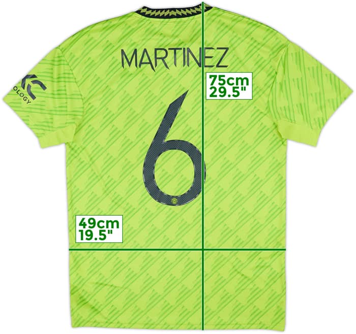 2022-23 Manchester United Third Shirt Martinez #6 - 10/10 - (M)