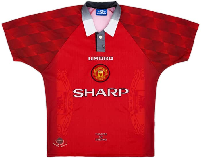 1996-98 Manchester United Home Shirt Cantona #7 - 7/10 - (M)