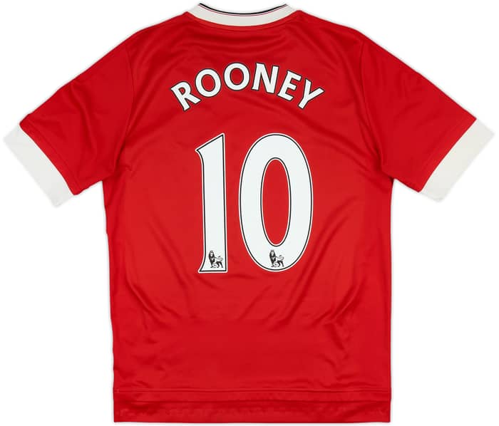 2015-16 Manchester United Home Shirt Rooney #10 - 7/10 - (XL.Boys)