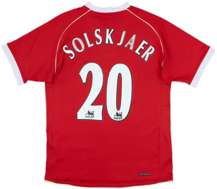 2006-07 Manchester United Home Shirt Solskjaer #20 - 5/10 - (S)