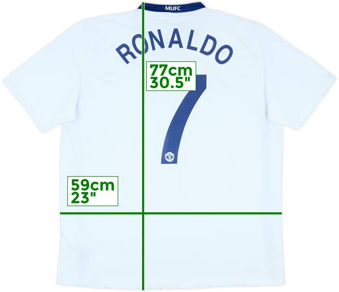 2008-10 Manchester United Away Shirt Ronaldo #7 - 9/10 - (XL)