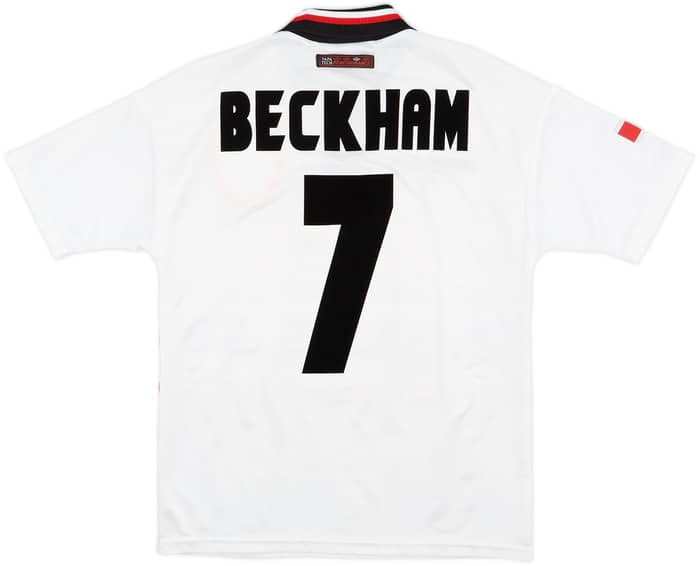 1997-99 Manchester United Away Shirt Beckham #7 - 8/10 - (Y)