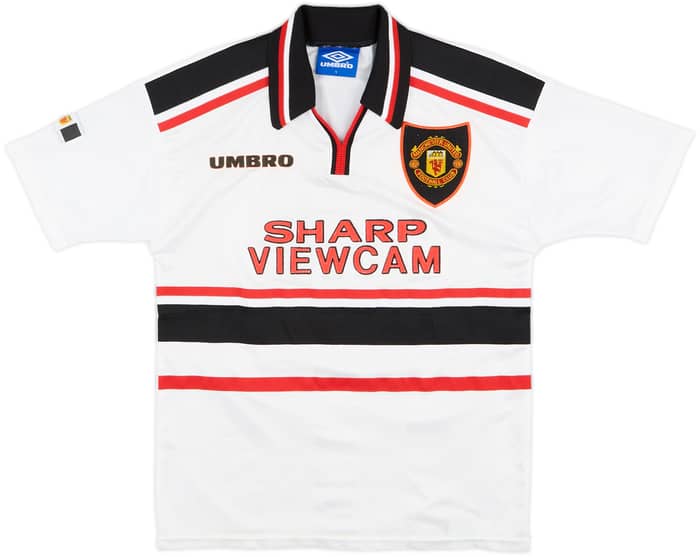 1997-99 Manchester United Away Shirt Beckham #7 - 8/10 - (Y)