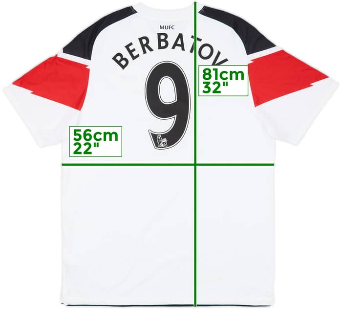 2010-12 Manchester United Away Shirt Berbatov #9 - 8/10 - (L)