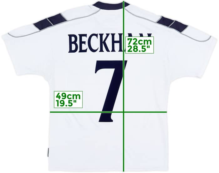 2000-01 Manchester United Away Shirt Beckham #7 - 6/10 - (L)