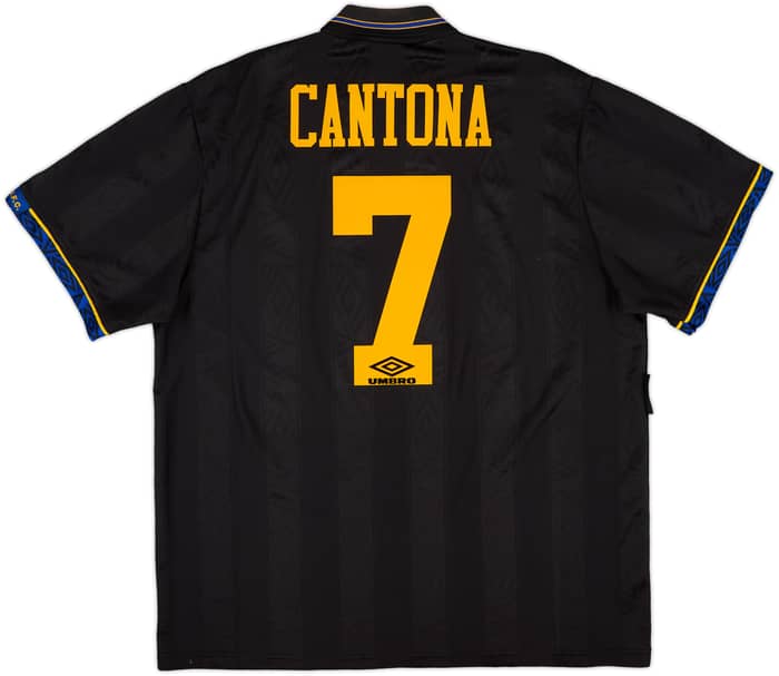 1993-95 Manchester United Away Shirt Cantona #7 - 8/10 - (XL)