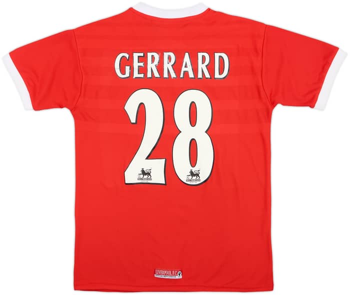 1998-00 Liverpool Home Shirt Gerrard #28 - 7/10 - (M)