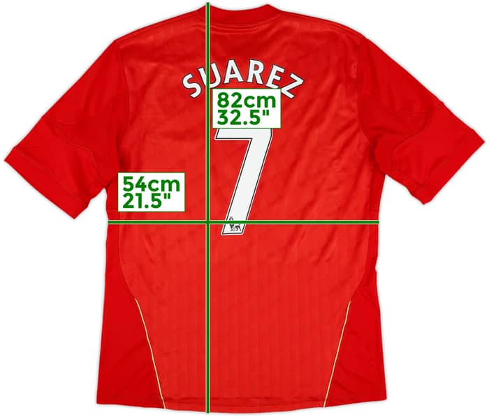 2010-12 Liverpool Home Shirt Suarez #7 - 6/10 - (L)