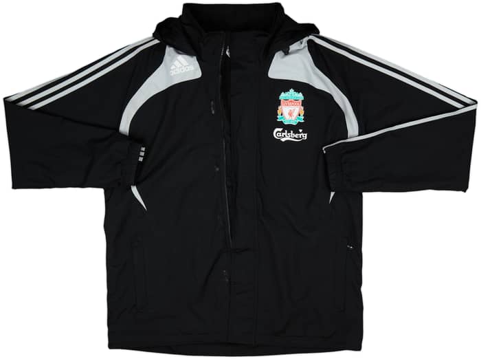2008-09 Liverpool adidas Hooded Rain Jacket - 4/10 - (L)