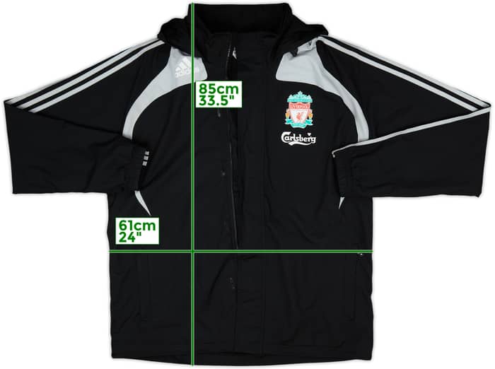 2008-09 Liverpool adidas Hooded Rain Jacket - 4/10 - (L)