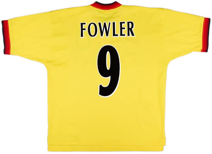 1997-99 Liverpool Away Shirt Fowler #9 - 7/10 - (L)