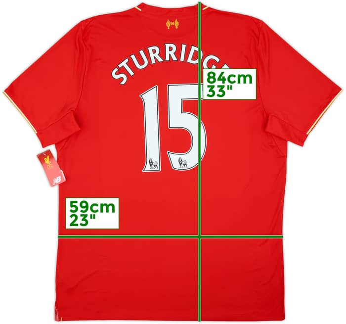 2015-16 Liverpool Home Shirt Sturridge #15 (XXL)