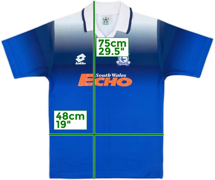 1996-97 Cardiff City Home Shirt - 8/10 - (S)