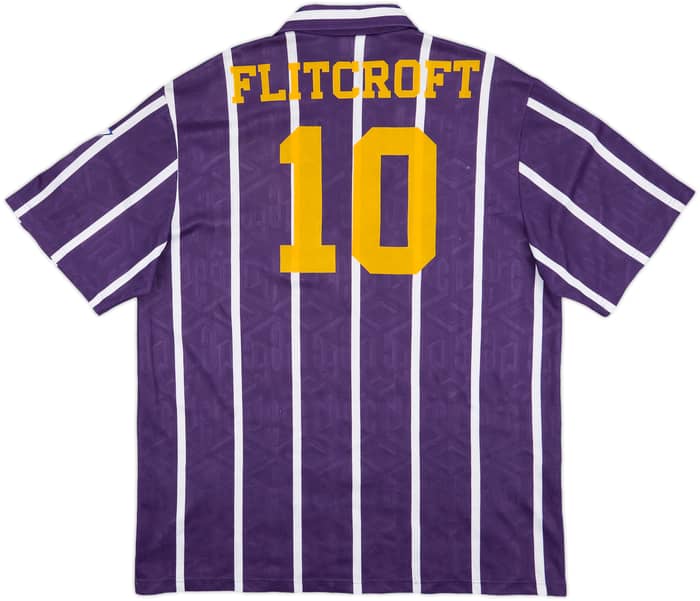 1993-94 Manchester City Away Shirt Flitcroft #10 - 6/10 - (XL)
