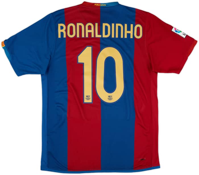 2006-07 Barcelona Home Shirt Ronaldinho #10 - 6/10 - (M)
