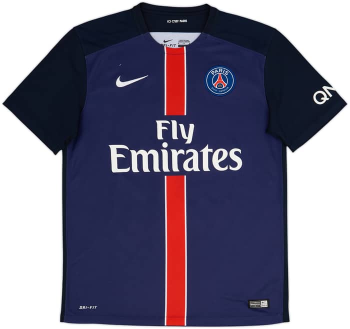 2015-16 Paris Saint-Germain Home Shirt Ibrahimovic #10 - 7/10 - (M)