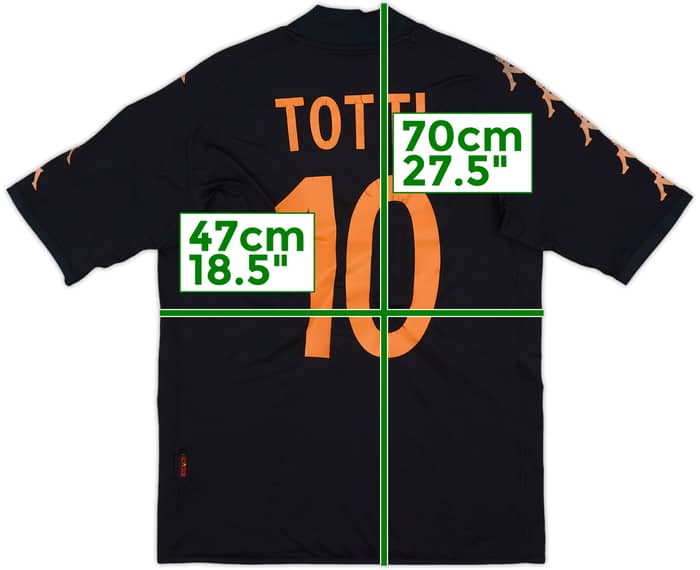2008-09 Roma Third Shirt Totti #10 - 6/10 - (M)