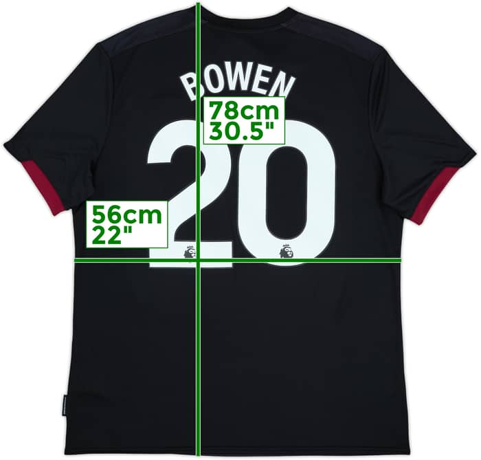 2024-25 West Ham Away Shirt Bowen #20 (XL)
