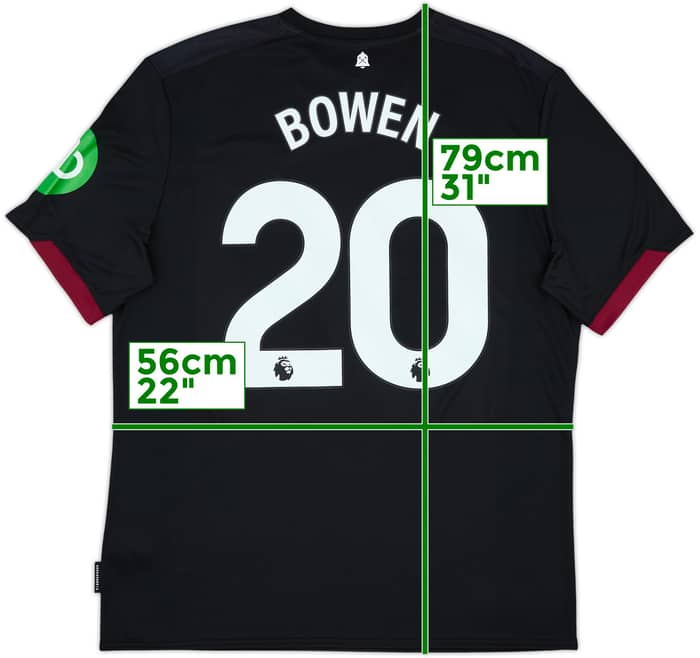 2024-25 West Ham Away Shirt Bowen #20 (XL)