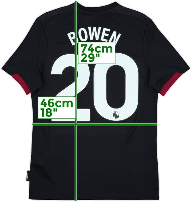 2024-25 West Ham Away Shirt Bowen #20 (S)