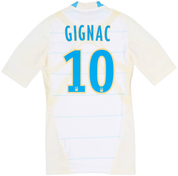 2010-11 Olympique Marseille Player Issue TechFit Home Shirt Gignac #10 - 6/10 - (M)